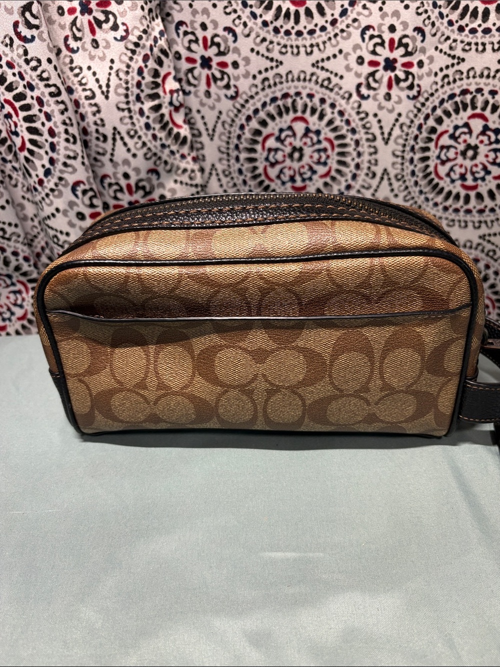 Coach Signature Varsity Stripe Dopp Kit / Toiletry Bag - Picture 5 of 13